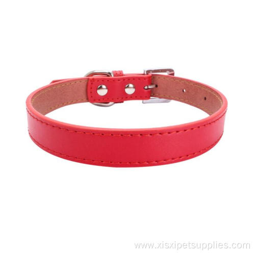 Eco-friendly Colorful High Quality Luxury Leather Dog Collar
